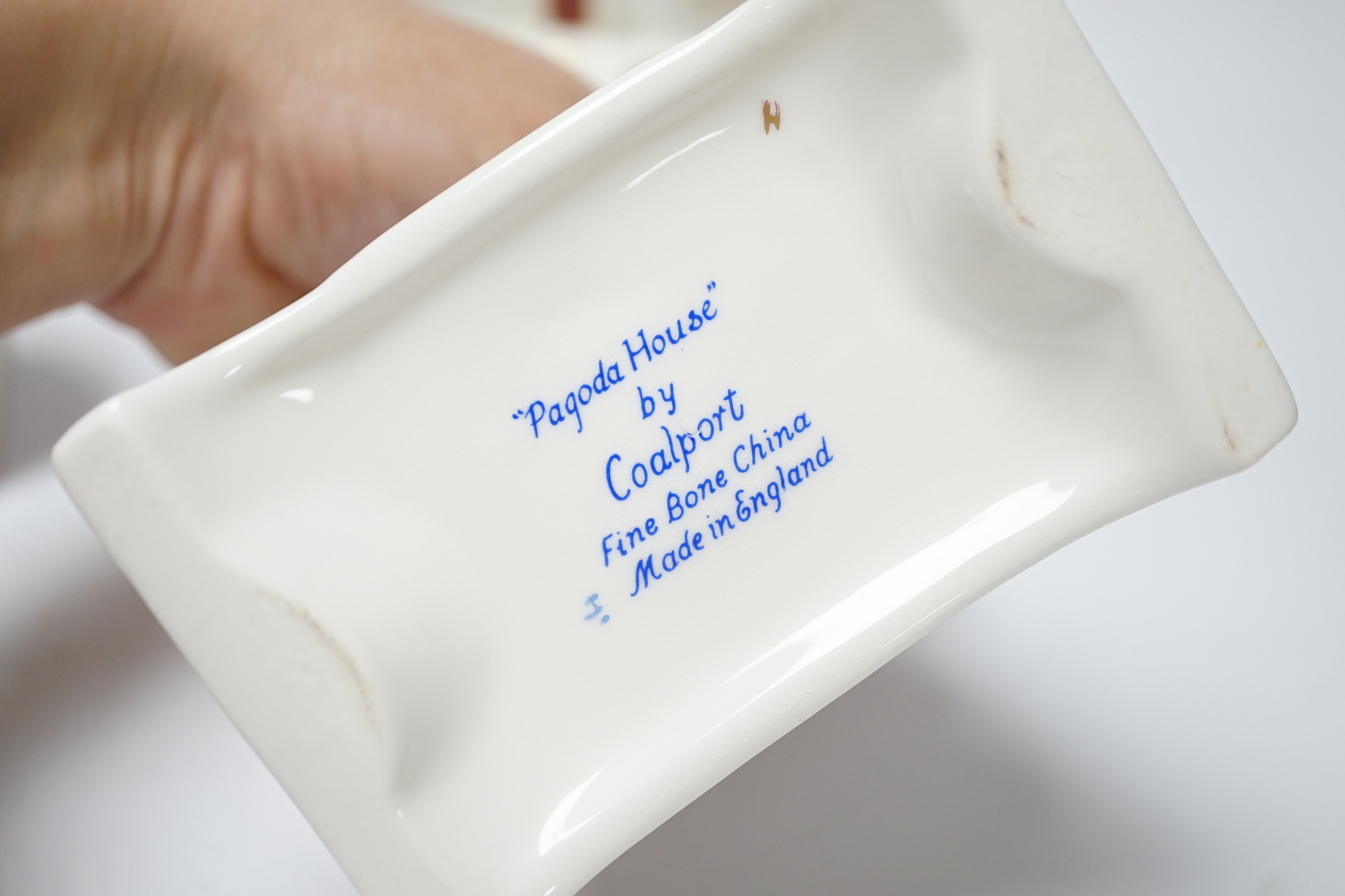 A collection of Eleven Coalport models of architectural and historic houses